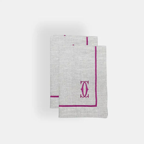 Kişiye Özel Peçete Monogram Tasarımı takımı