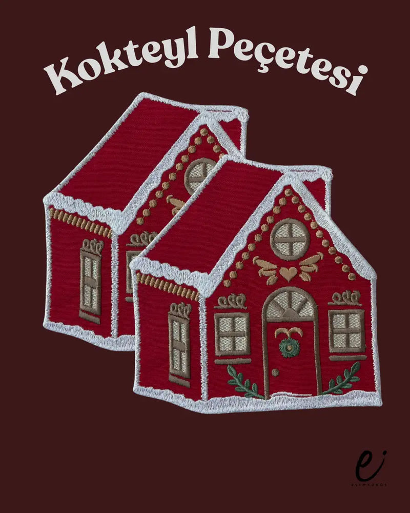 Kış Evleri Kokteyl Peçetesi 2 li
