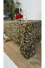 Leopar Masa Örtüsü