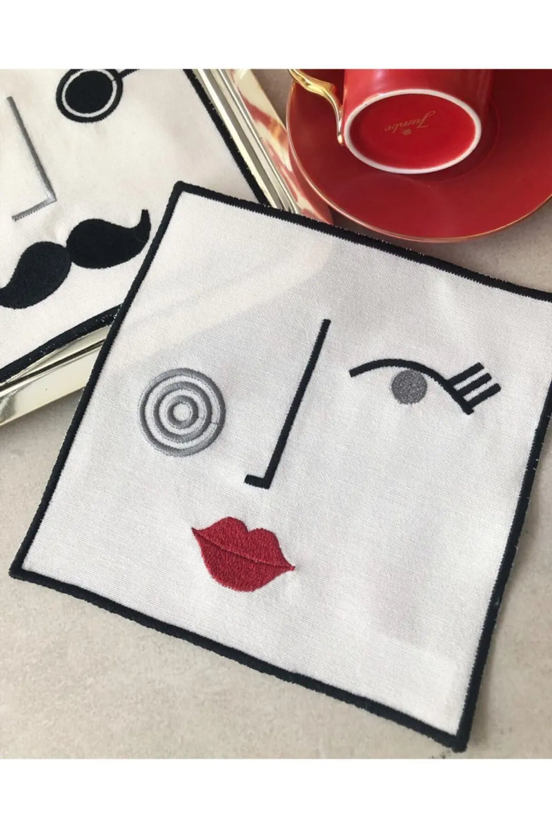 Mrs & Mr Model Kokteyl Peçetesi 2'lı