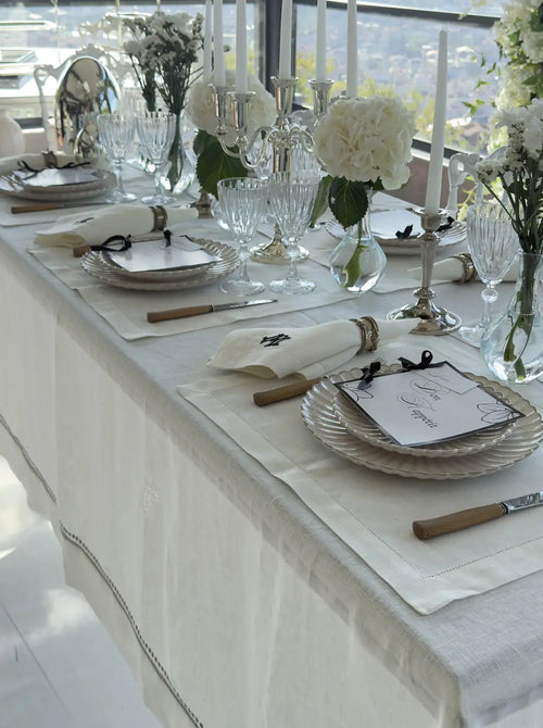 Harfli Peçete Monogram Set 6'Lı